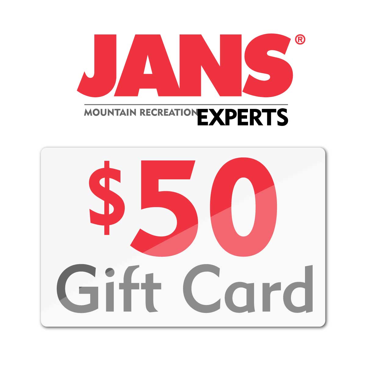 Jans Online Gift Card $50